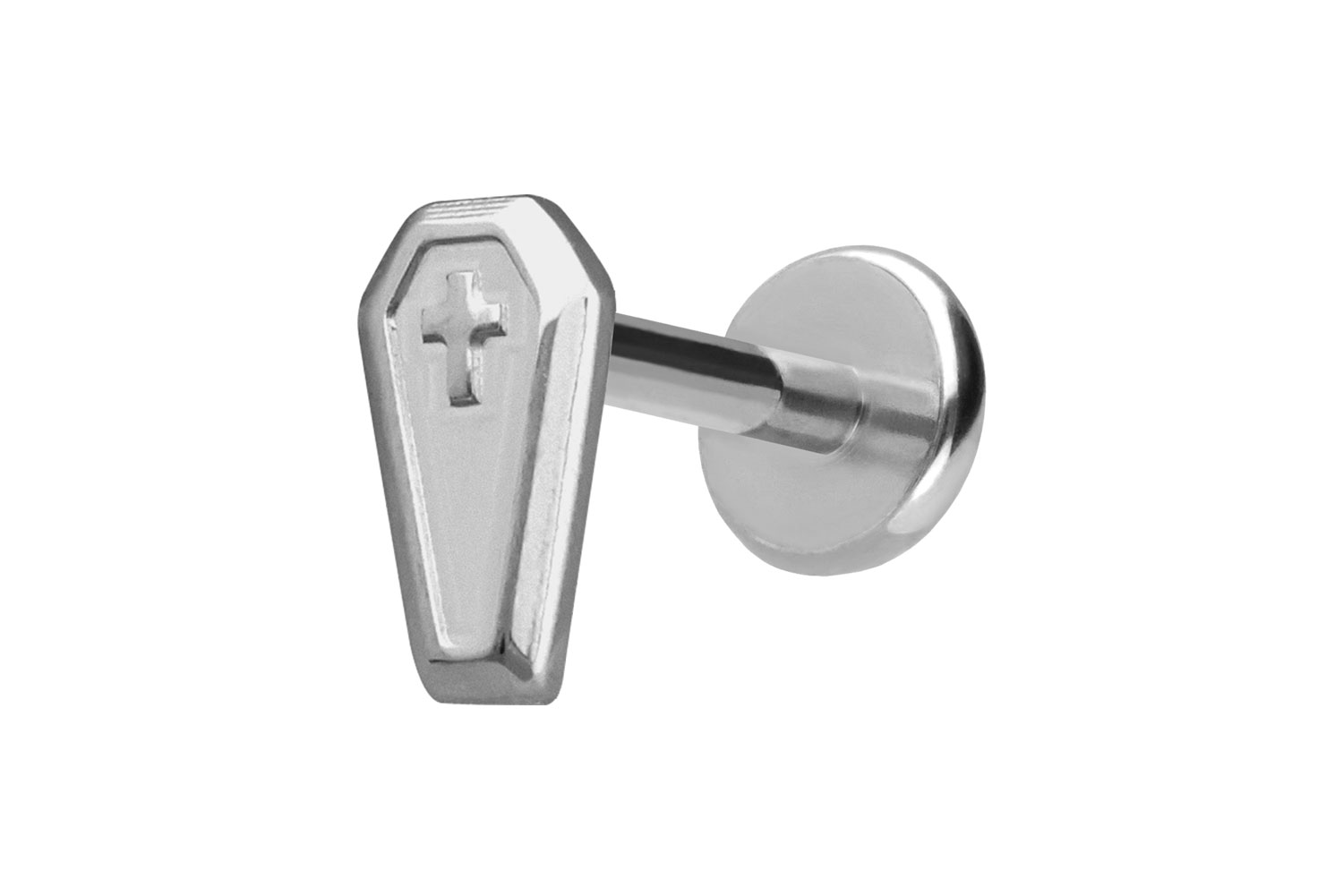 Titan Labret Piercing mit Push Fit SARG